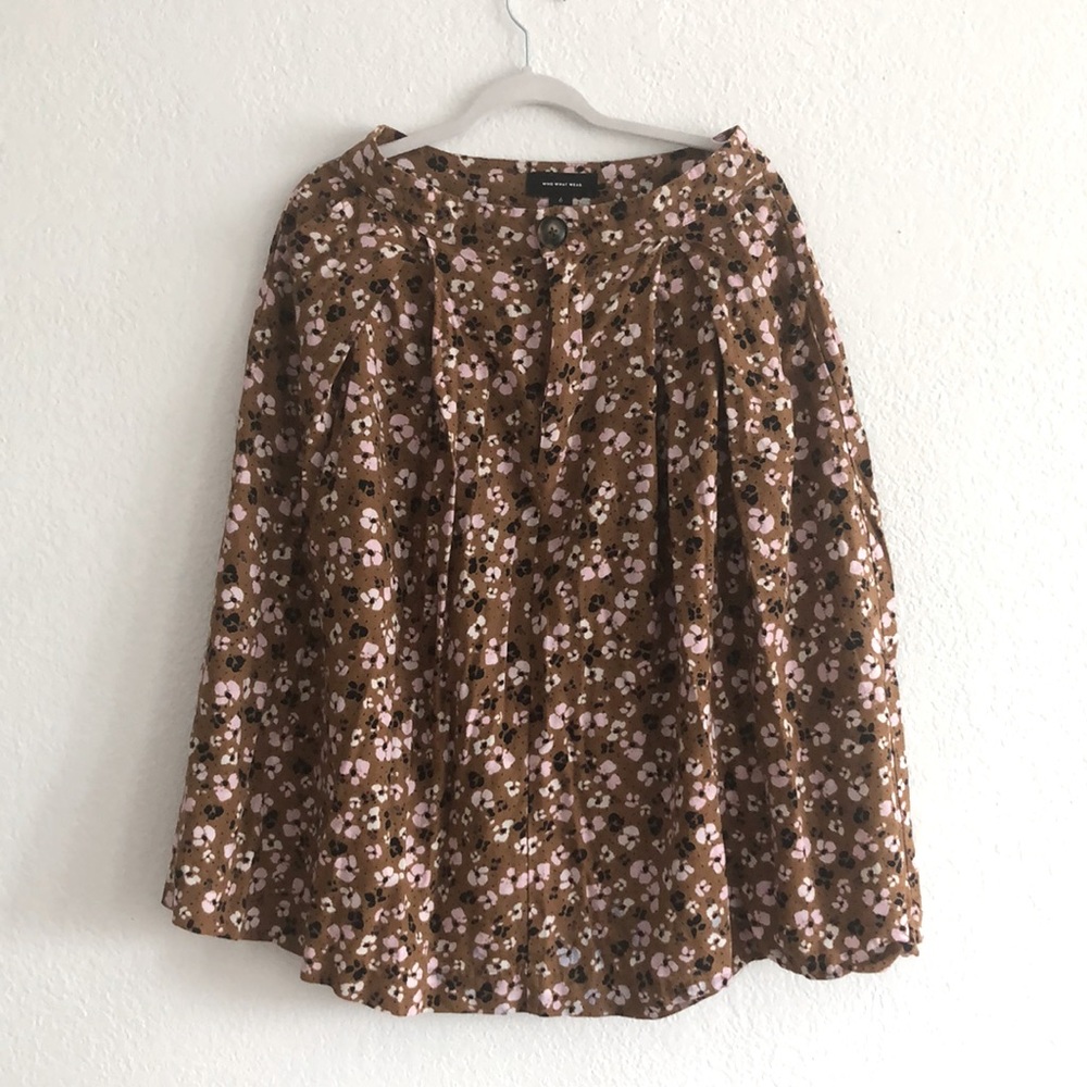 Who What Wear Pleated skirt with pockets sz 6